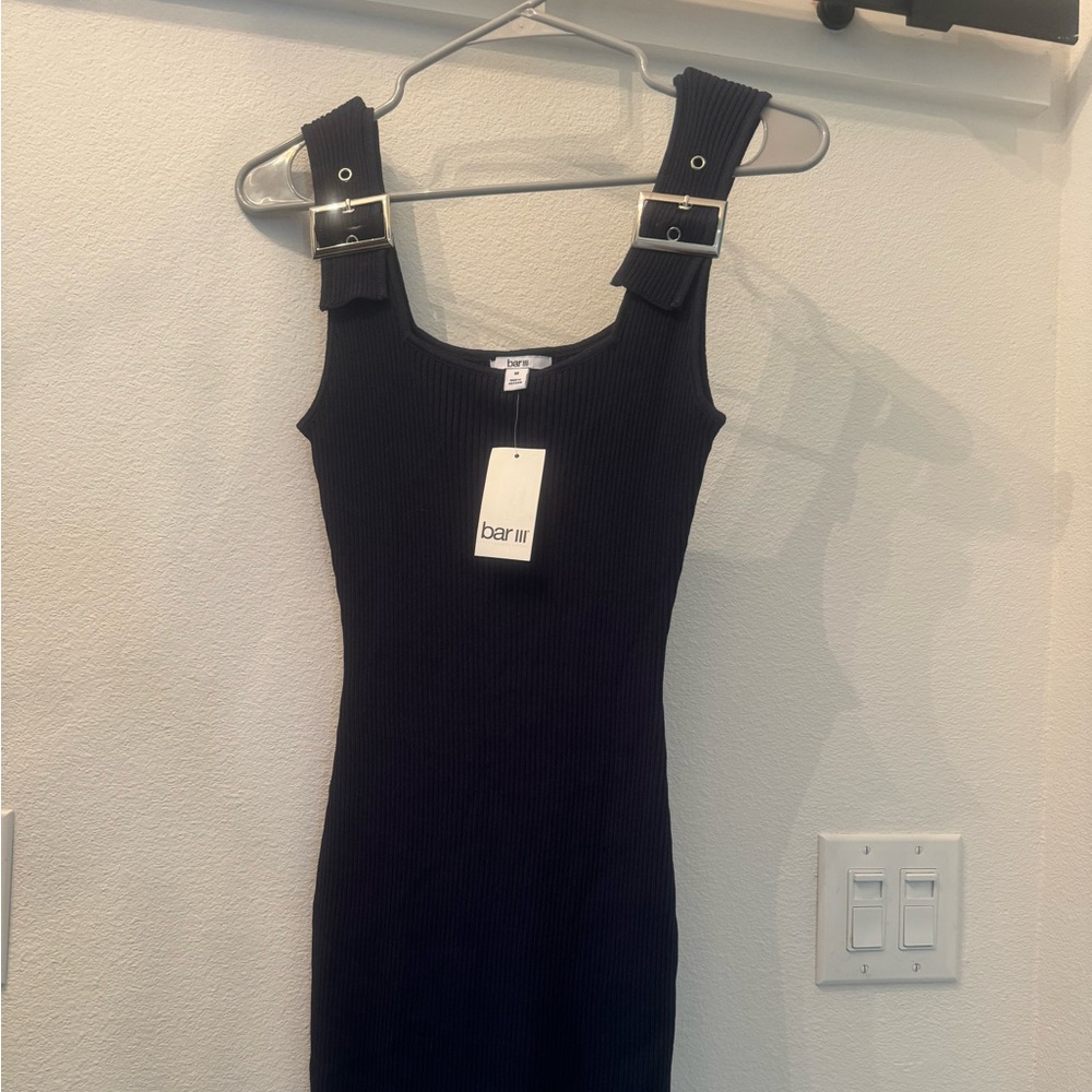 Cute navy knit dress!